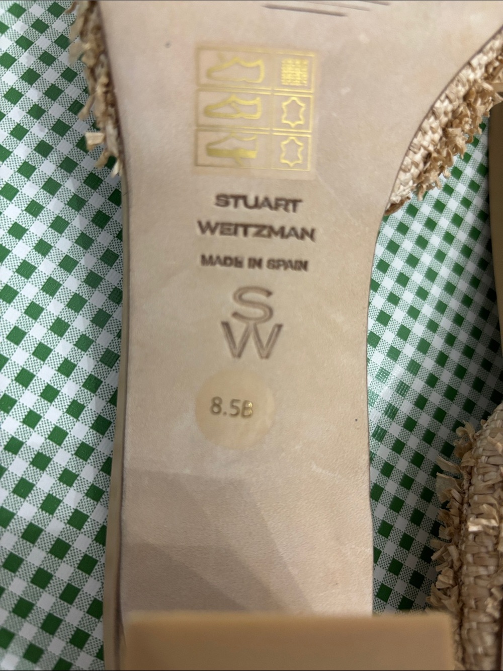 Stuart Weitzman Raffia Slide Mules - Picture 7 of 8